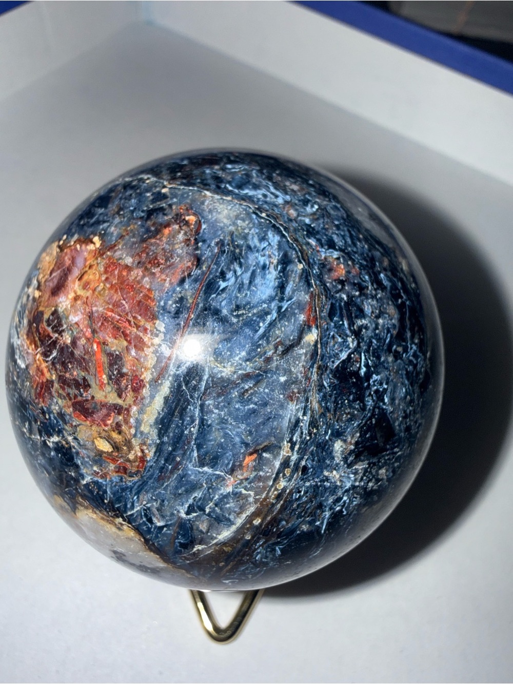 Rare Blue Pietersite Sphere